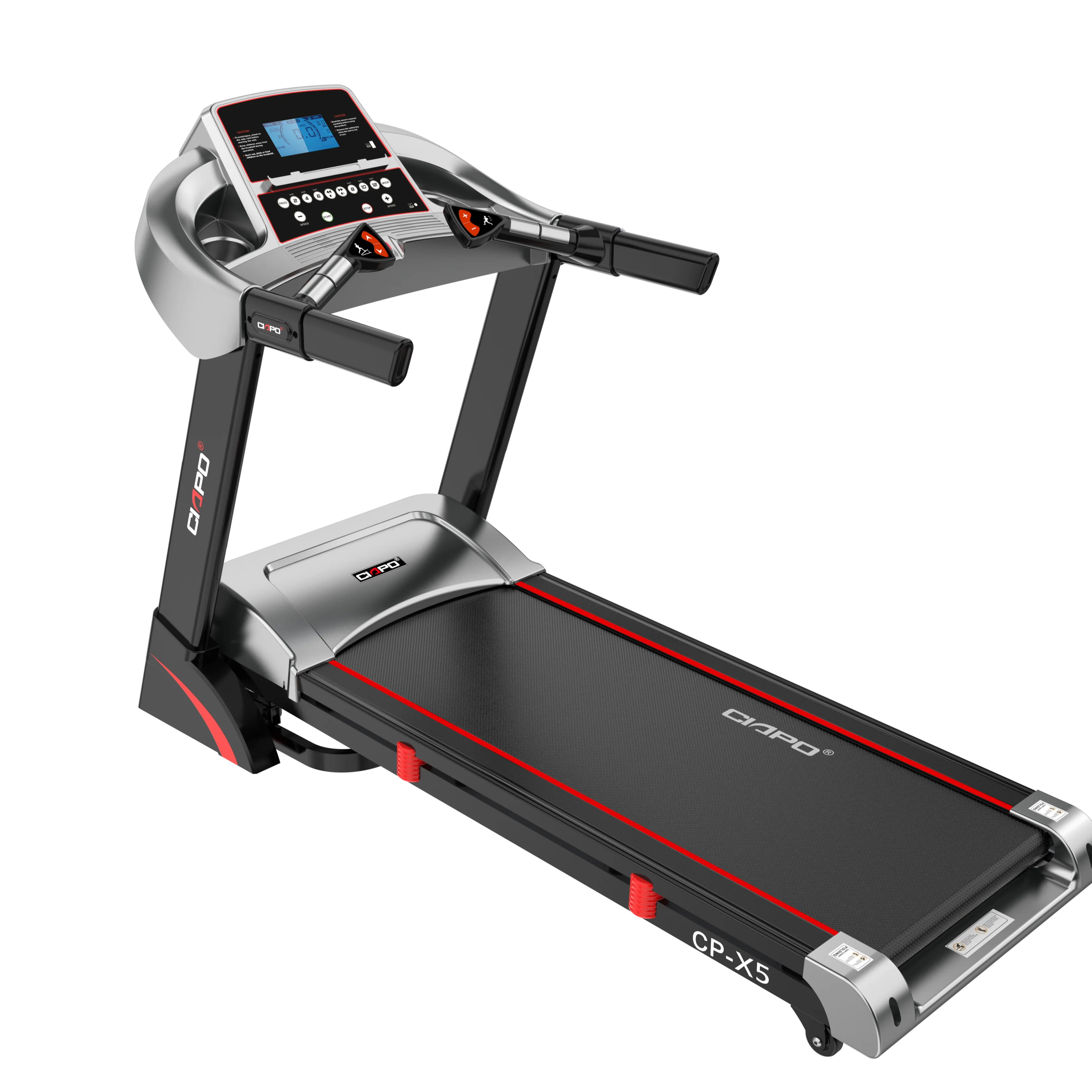 CP-X5 Frequenza cardiaca MP3 USB Silicone Olio facile riempimento idraulico Trepastore elettrico Fitness Trepastore pieghevole 1